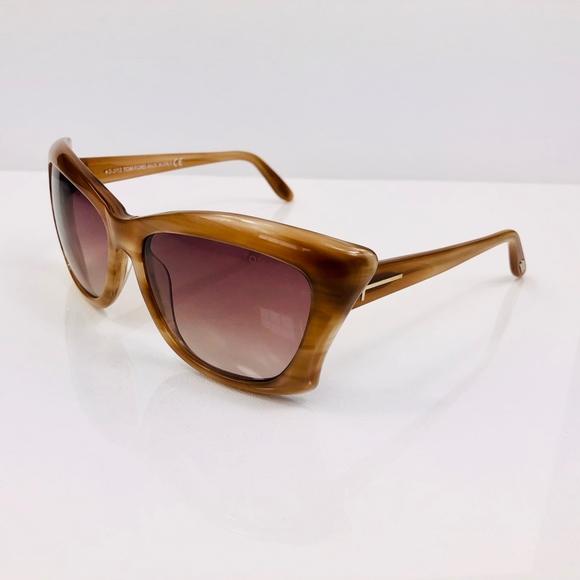 New TOM FORD Lana Brown Oversized Sunglasses - Picture 6 of 16